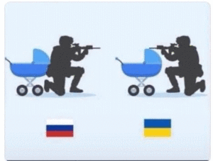 「人間の盾」という卑怯な戦法をとっているのはウクライナ軍です	